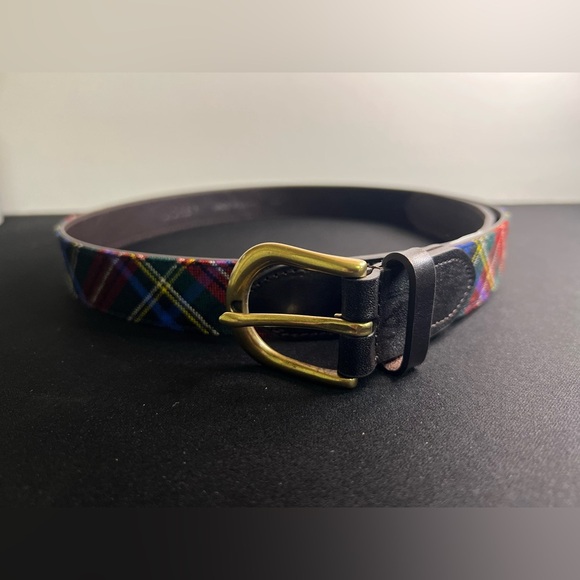JCREW Preppy Plaid Multicolor Belt - Picture 1 of 7